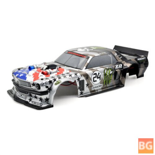 ZD Racing RC Car Body Shell with Sticker Sheet - 1/16 Scale