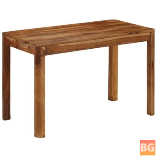 Dining table with a solid wood top and base