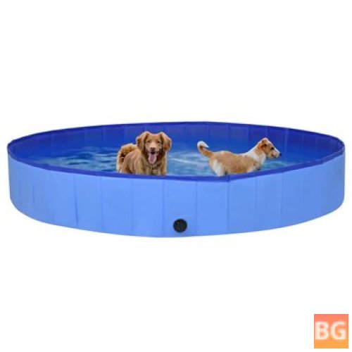 Blue 300x40 cm PVC Dog Bath Tub for Cats -  vidaxl