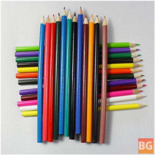 24-Color Wood Artist Pencils - Wood Pencils for Drawing and Painting