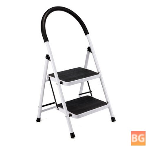 Step Stool with Rubber Wide Anti-Slip Pedal for Kitchen Office