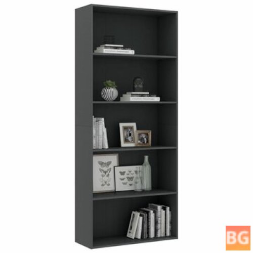 Book Cabinet Gray 31.5"x11.8"x27.8