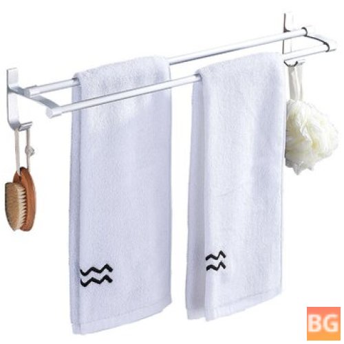Hang Towel Rack with Shelf and Hanger