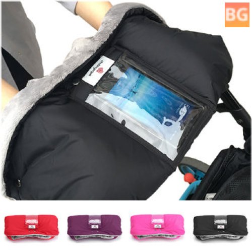 Touch Screen Phone Pocket Waterproof Baby Stroller Pushchair Glove