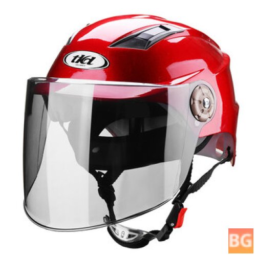 Hexagon Motorcycle Helmet with Half Face Shield