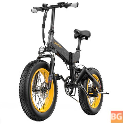 LANKELEISI X3000PLUS Electric Bicycle - 17.5Ah, 48V, 1000W, 20 Inches, 110km, Max Load 150kg