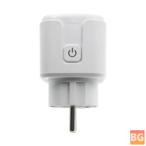 TUYA 16A Smart Socket WiFi Smart Plug - With Power Monitoring Timing Function Voice Control Via Alexa Google Home