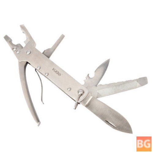 6 in 1 Fishing Pliers - Combination Knife File Screwdriver and Outdoor Camping Folding Knife