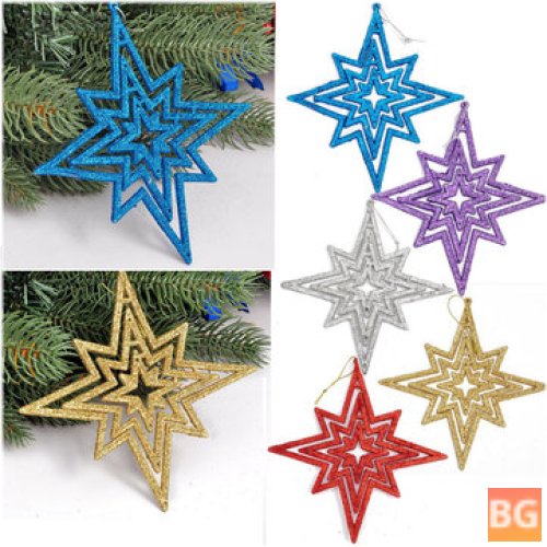 Star 15cm Christmas Tree Ornaments - Party Hanging Decoration