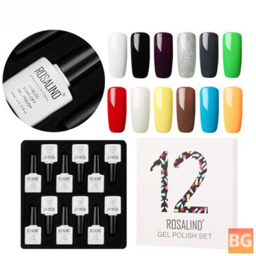 UV Gel Nail Art Kit - 12pcs x 10ML