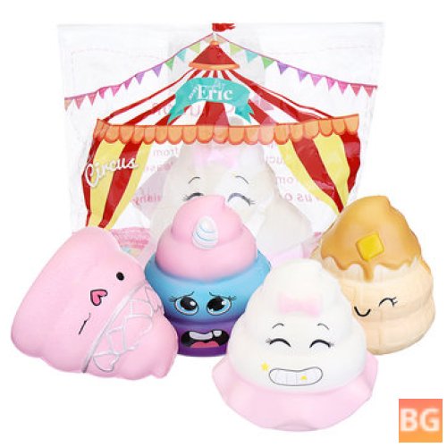 Sweet Poo Squishies - Jumbo Soft Toys with Packaging
