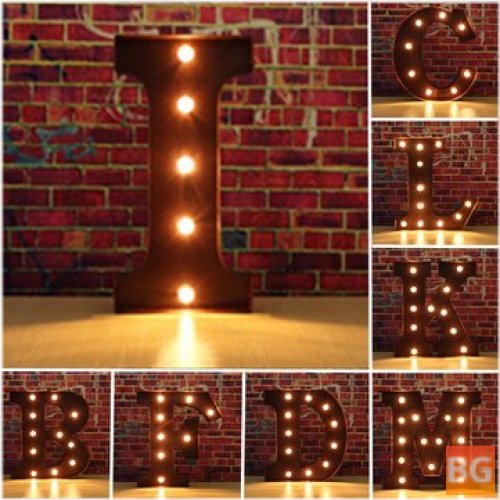 Rustic LED Marquee Letters