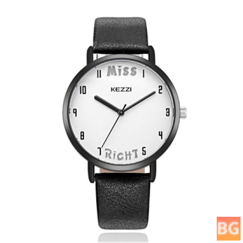 KEZZI Men's Quartz Watch - Fashionable Pattern Wristwatch