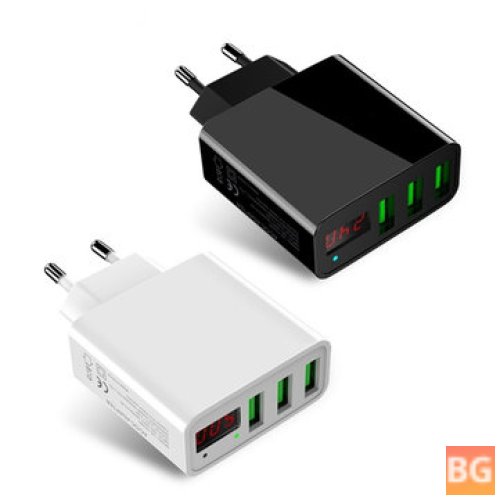 3-Port LED Wall Charger for Fast Travel Charging