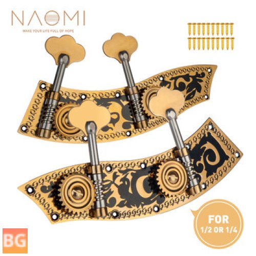 NAOMI Tuning Pegs for Upright Double Bass Parts 1/2 Or 1/4
