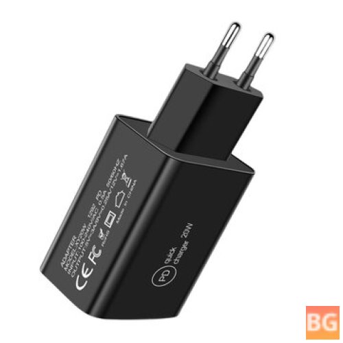 20W PD Quick Charger for Tablet and Smartphone