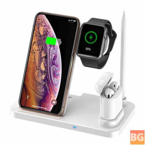 Quick Charge Qi Charging Station for iPhone XS 11 Pro Apple Watch 1/2/3/4