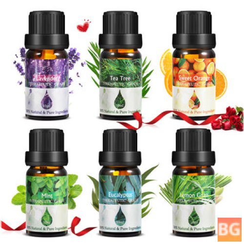 6 Pcs/Set of Beauty Health Body Essential Oil Massage Pure Organic Plant Moisturizing Essential Oil