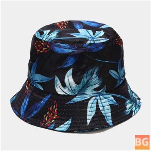 Sunhat with Flower Pattern - Casual Outdoor Travel
