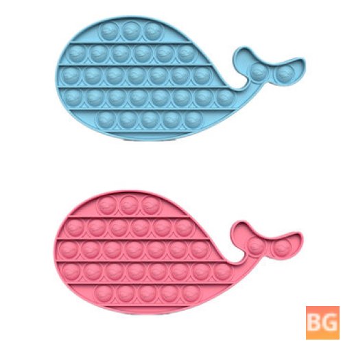 1pc Push Bubble Sensory Toy for Kids - Whale Shape