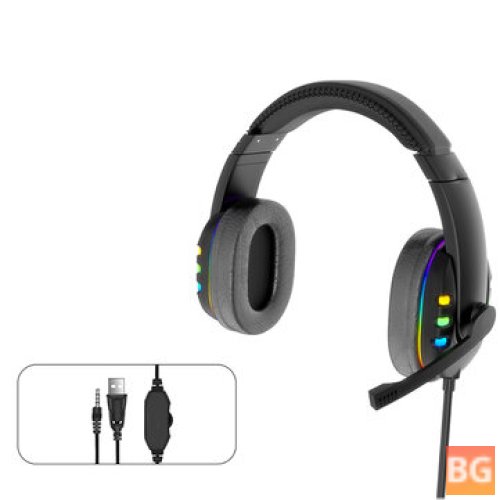 AK 47 7.1 Virtual Surround Sound Gaming Headset with 40mm Driver Unit and Brilliant RGB LED Light Noise Reduction Mic
