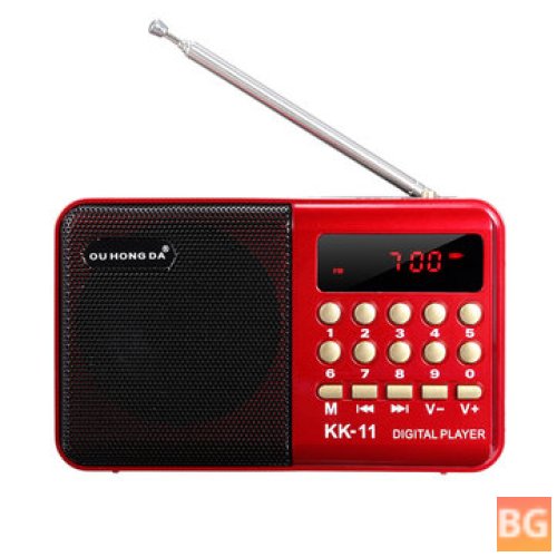 USB FM Radio with Pocket LCD, 3W, and AUX Output
