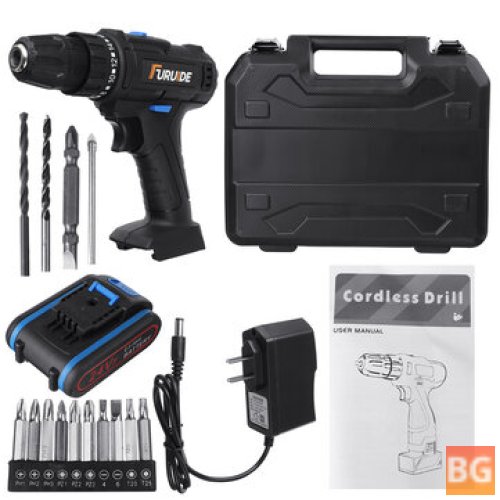 12V Cordless Drill with bits and battery