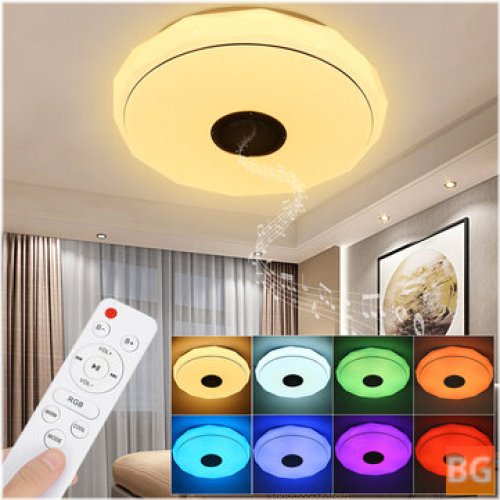Music Ceiling Light with Bluetooth and Remote Control