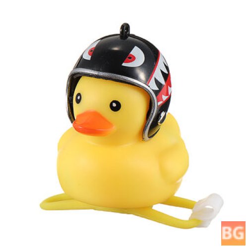 Wind Duck Helmet Light with Bell and Horn - Yellow