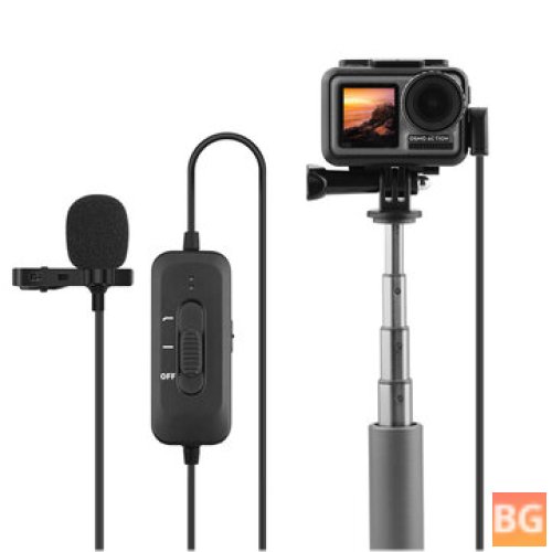 Lavalier Microphone for Mobile Phone/SLR Camera/Recorder/DJI OSMO Action Sports Camera