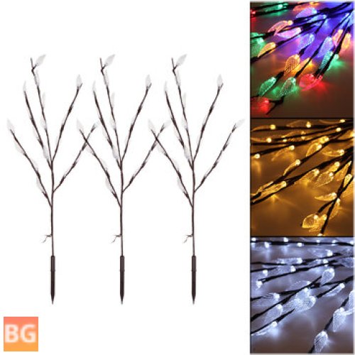 LED Solar Powered Lawn Light - Tree Branch Ground Lamp