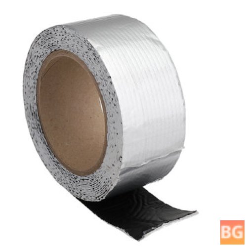 Aluminum Foil Butyl Rubber Tape - Self Adhesive for Sun Rooms, Color Steel Tiles, and Concrete (5x500cm)