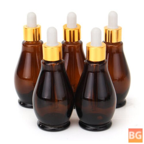 Amber Glass Pipette Bottles for Aromatherapy Essential Oil Toner
