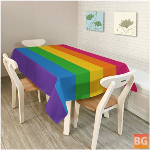 Tablecloth - Modern Simple Rectangle Polyester - Colorful Triangle Geometry