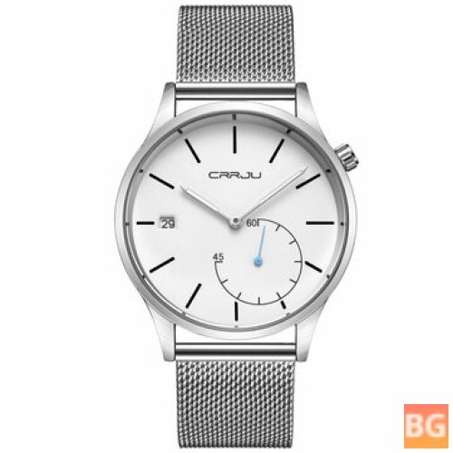 Casual Style Calendar Men's Watch - Stainless Steel strap with Quartz movement