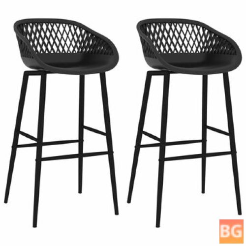 Black Bar Chair Set