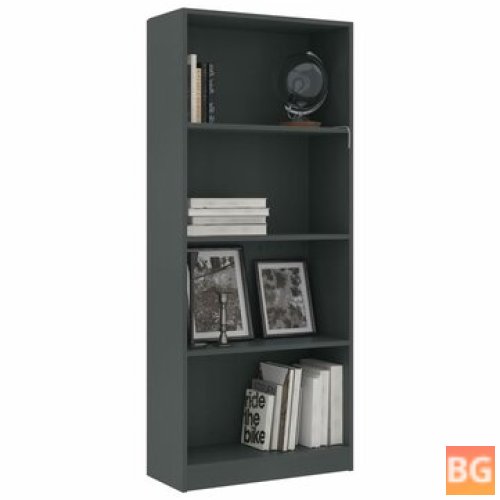 Gray Book Cabinet with 23.6