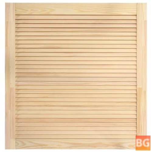 Solid Pine Louver Doors (2-pack) - 61.5x59