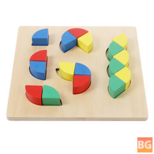 3D Wooden Geometric Blocks - Kids' Educational Toys
