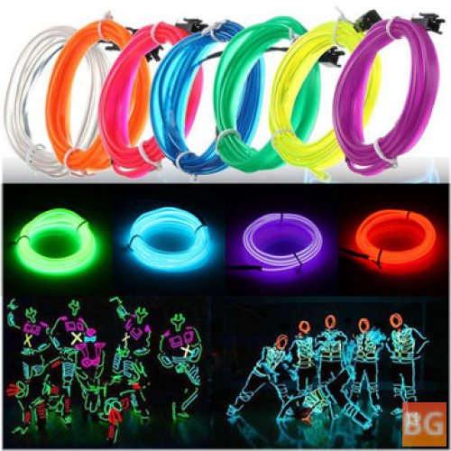 12V Neon Glow Rope Strip with Led Wire - 3M