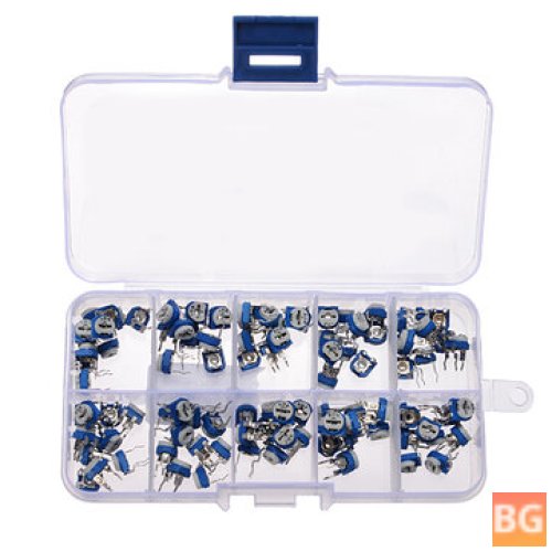 100pcs Trimpot Kit with Storage Box