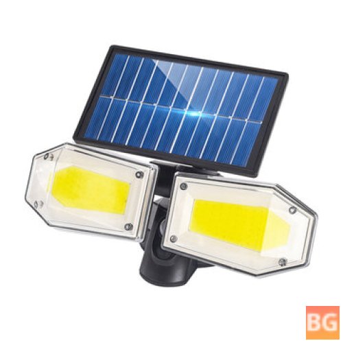 Solar Light with Two Heads - Waterproof and Security