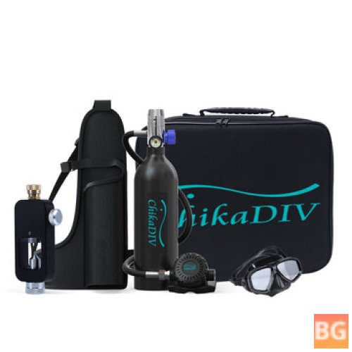 1L Refillable Scuba Oxygen Tank for Diving and Snorkeling