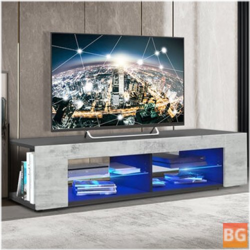 TV Console Storage Holder with LED Lights - 57x15.7x13.7in