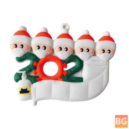 Christmas Tree Ornaments - PVC 2020 Theme - Family Members - Christmas Party Decoration