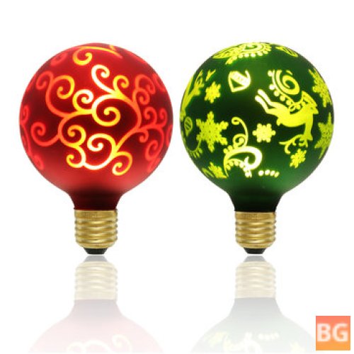 Kingso E27 G95 LED Light Bulb - Christmas Lamp for Home Indoor Use
