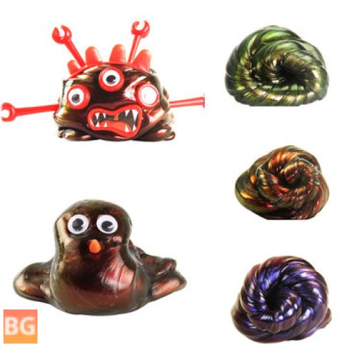 Non-Magnetic Slime with colorful bounce - colorful mud toy