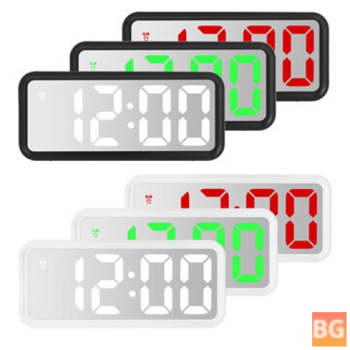 Digital Alarm Clock Mirror with Temperature Snooze and Wake Up Feature