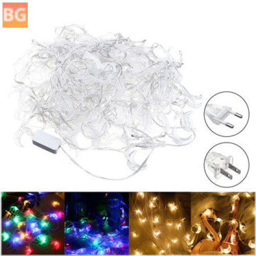 Warm White LED String Fairy Light - 100-LED String