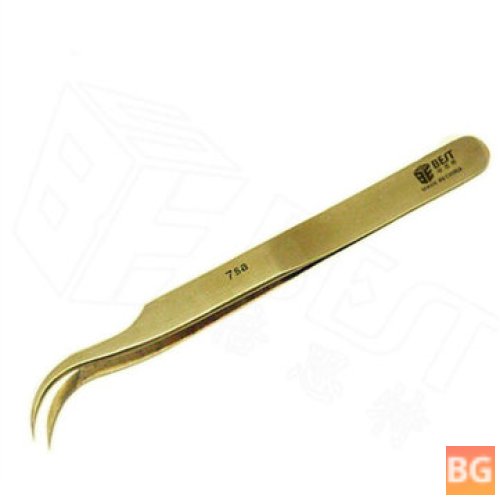 BEST BST-7SA Gold-plated Tweezers for Tweezing and Pinching